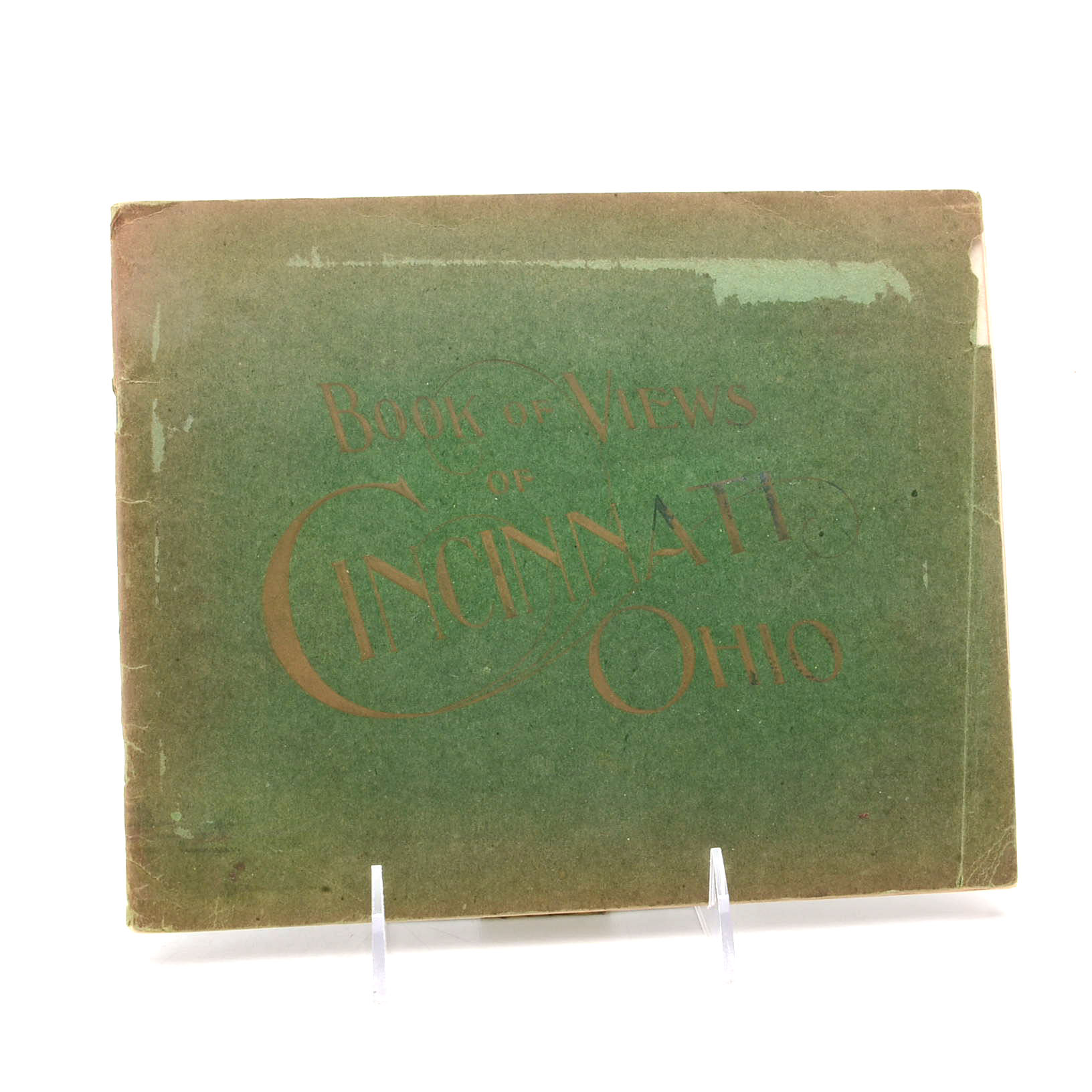 Vintage Pairing of Cincinnati Photo Books and Map