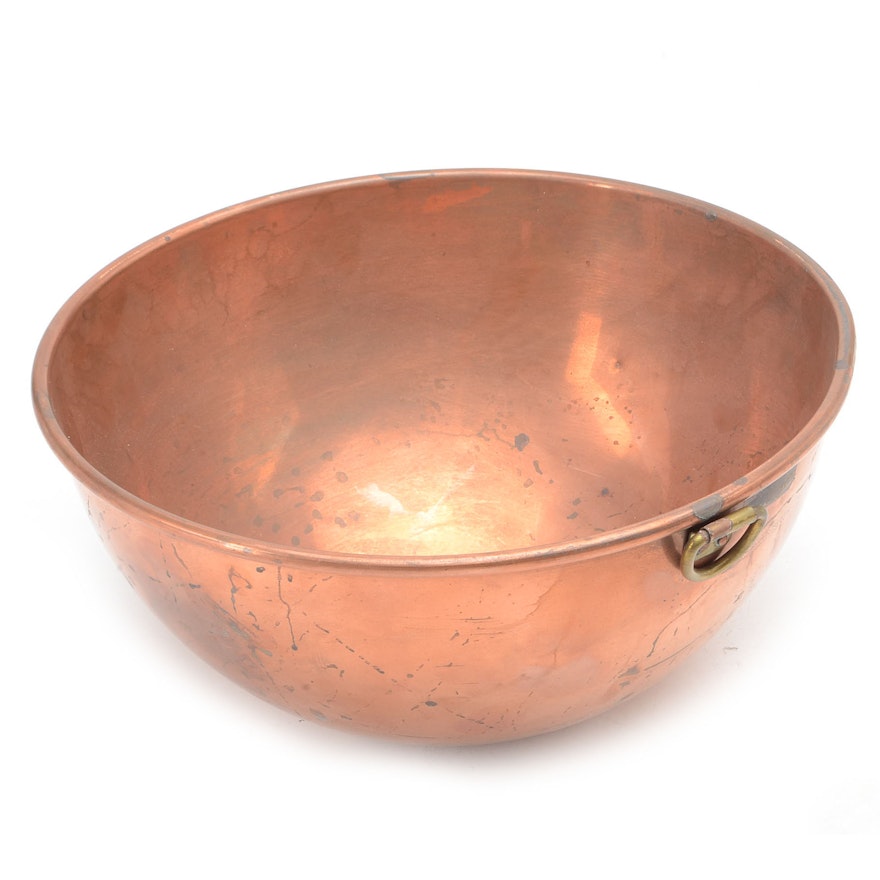 Vintage Benjamin & Medwin Copper Mixing Bowl