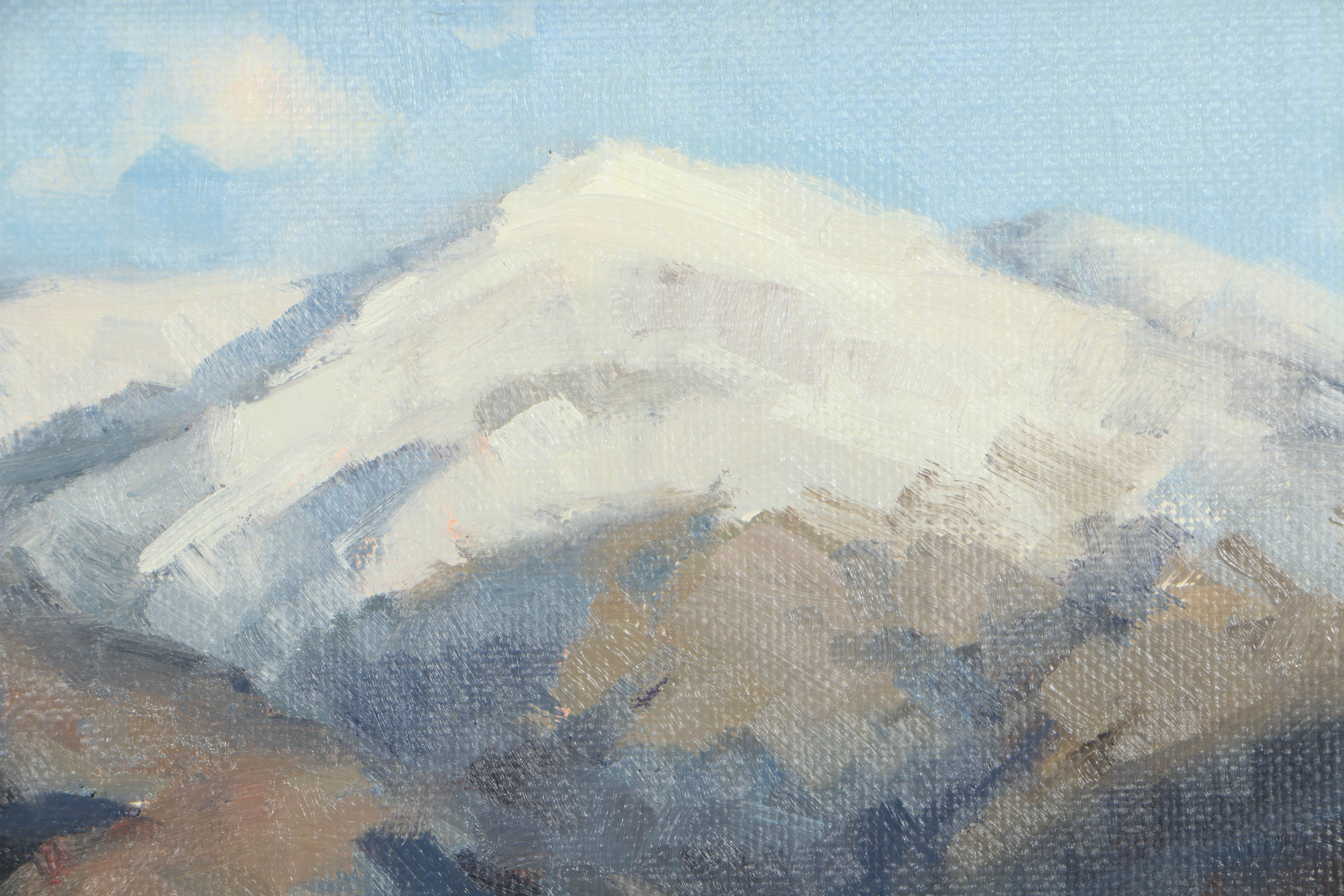 Bill Fletcher Oil Painting on Canvas "Cades Cove in Winter"