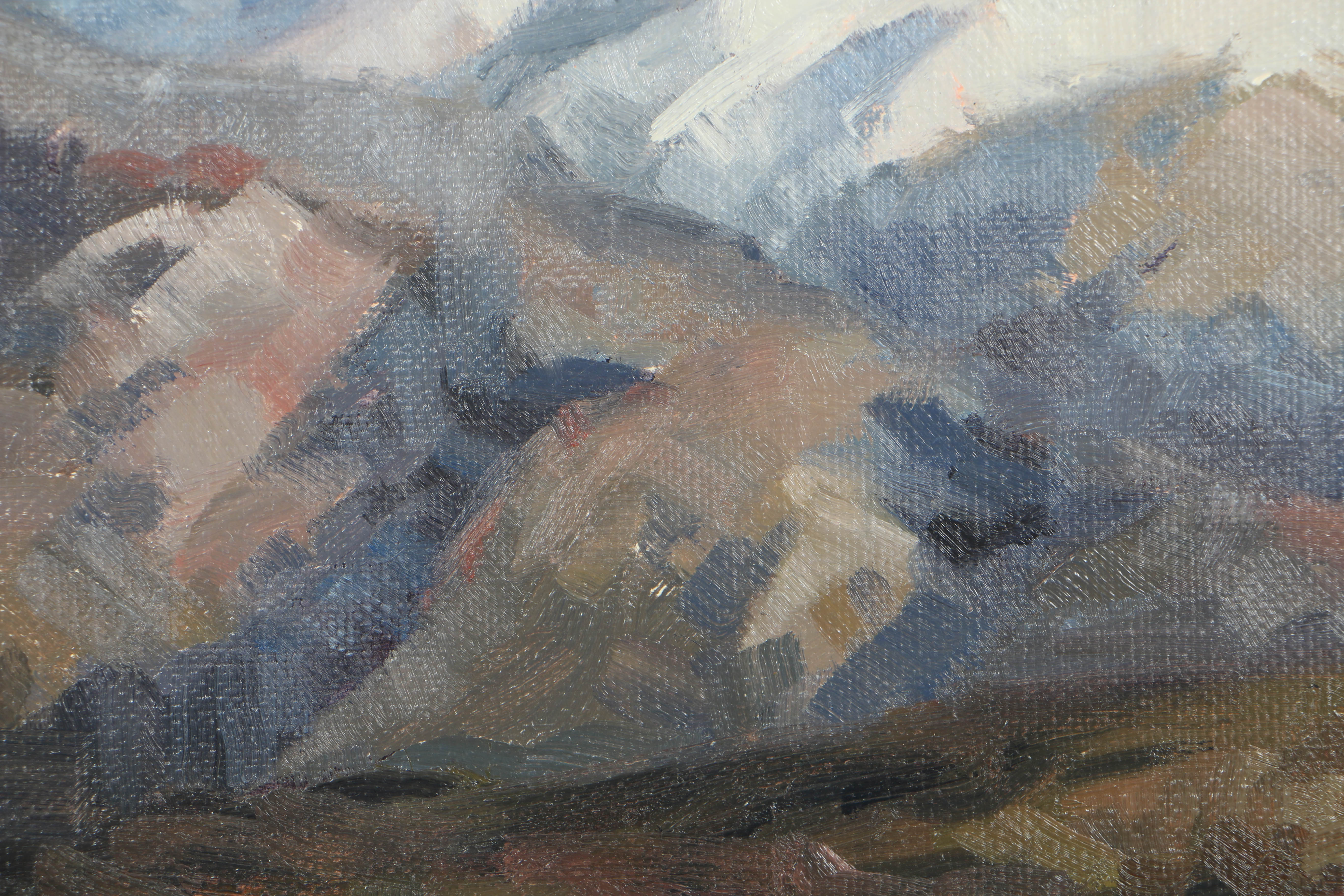 Bill Fletcher Oil Painting on Canvas "Cades Cove in Winter"