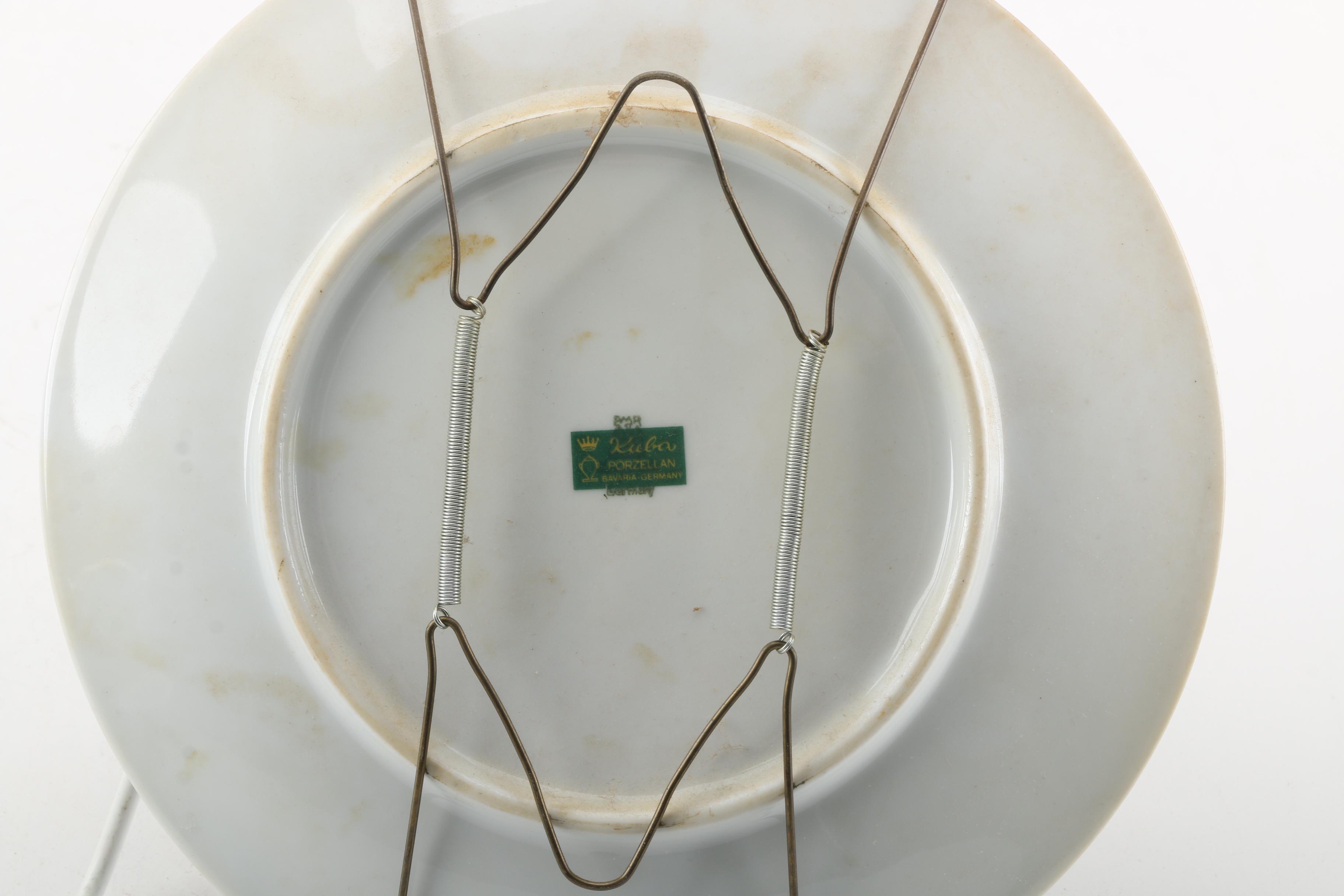 American Colonial Theme Plates with Gorham and Delft