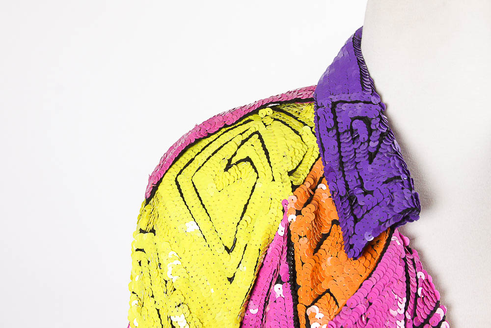 Women's Vintage Modi Silk and Sequin Jacket