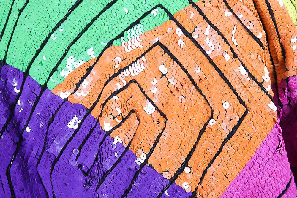 Women's Vintage Modi Silk and Sequin Jacket