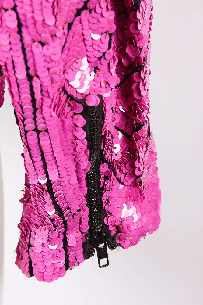 Women's Vintage Modi Silk and Sequin Jacket