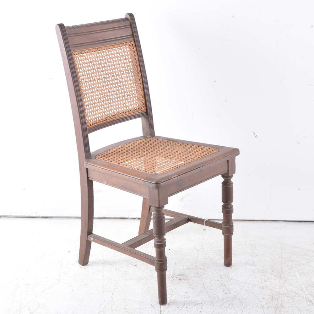 Victorian Caned Seat Side Chairs