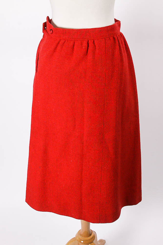 Vintage Red Pendleton Skirt