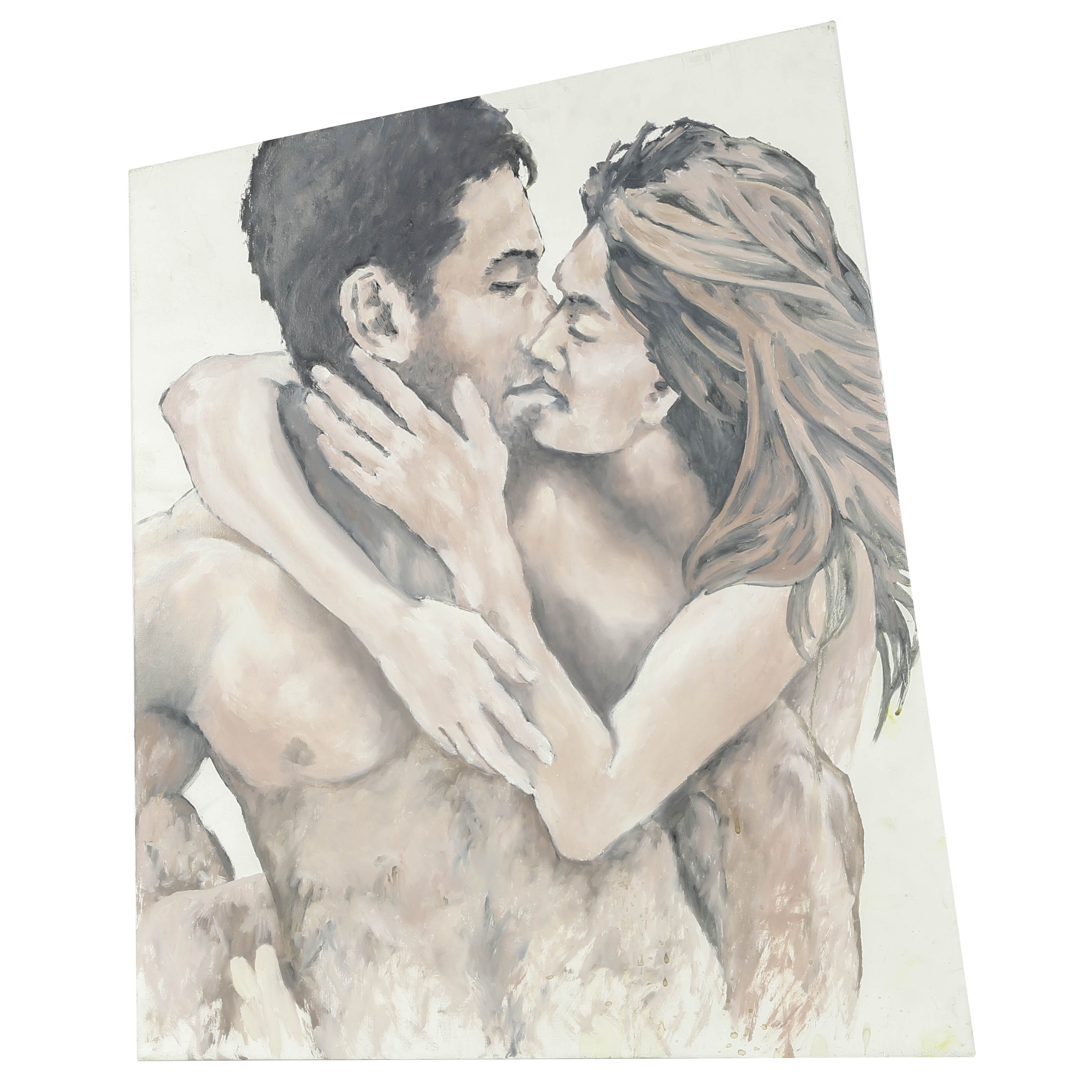 Jerry McQuay Acrylic Painting on Canvas "Lip Lust"