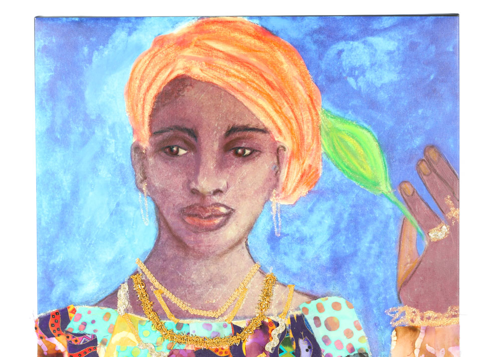 Kimberly Original Tradigital Mixed Media "The Conjure Woman"