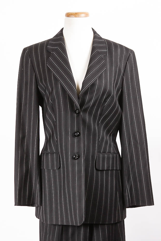 Women's Escada Pinstripe Suit Jacket and Matching Pants