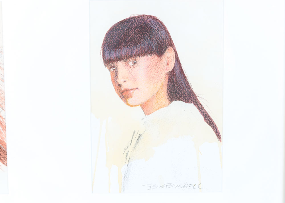 Wil Bosbyshell Mixed Media "Faces"