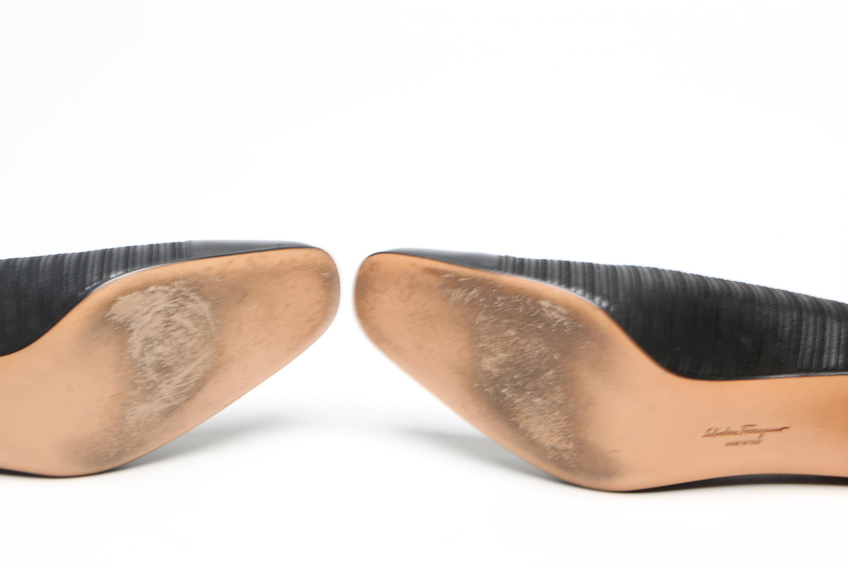 Vintage Salvatore Ferragamo Matching Handbag and High Heel Pumps