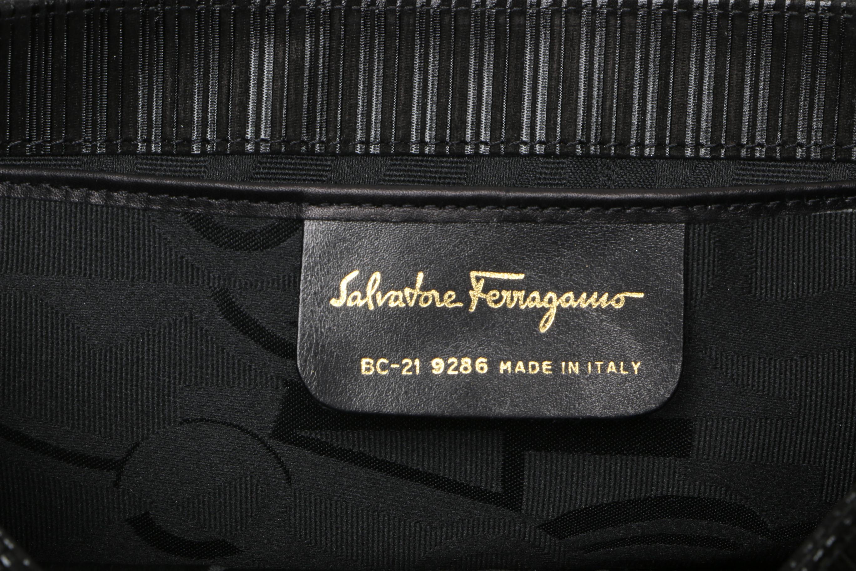 Vintage Salvatore Ferragamo Matching Handbag and High Heel Pumps