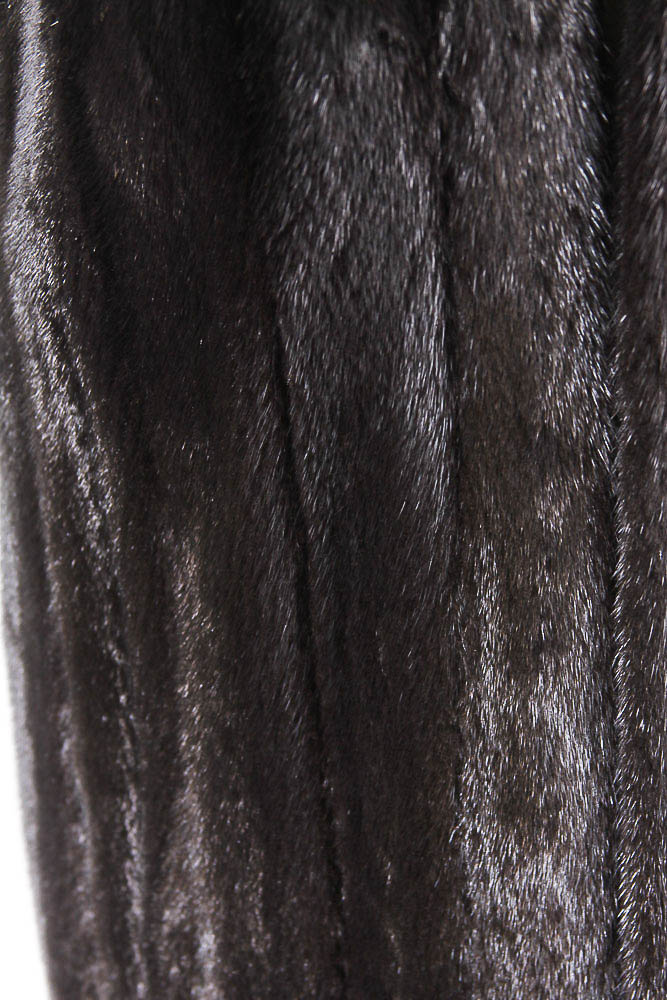 Long Brown Mink Fur Vest