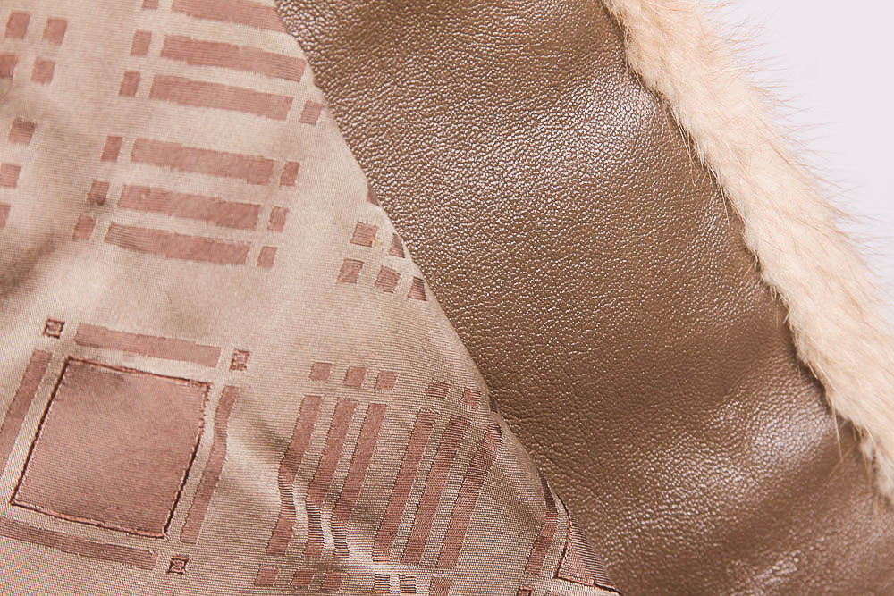 Hudson's Brown Mink Fur Car Coat