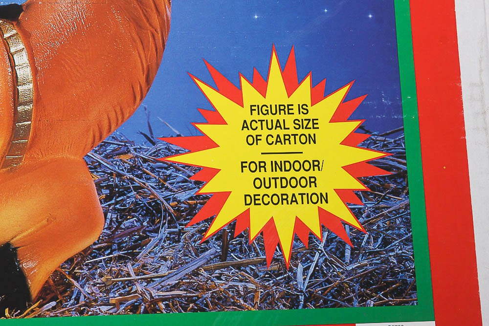 Large Outdoor Light-Up Plastic Nativity Scene