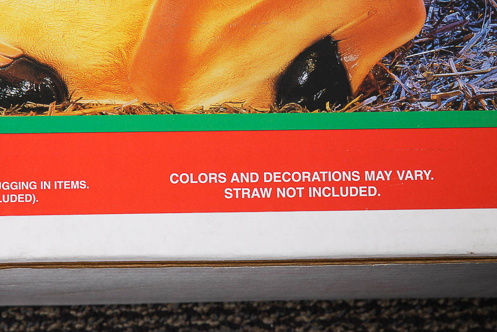 Large Outdoor Light-Up Plastic Nativity Scene