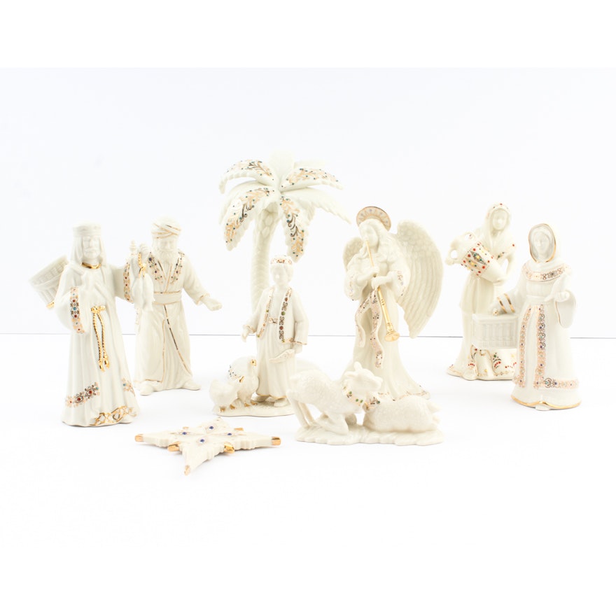 Lenox "For The Holidays" China Jewels Nativity Figurines