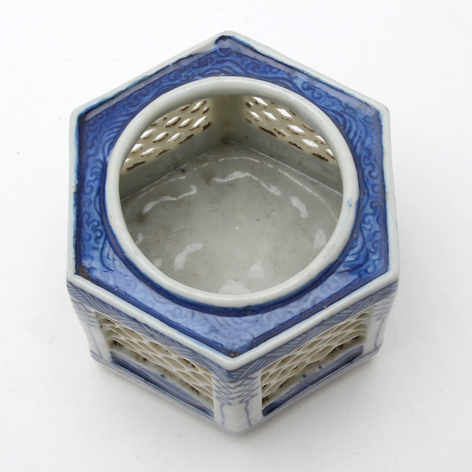 Early 20th Century Chinese Porcelain Hand-Painted Cricket Cage
