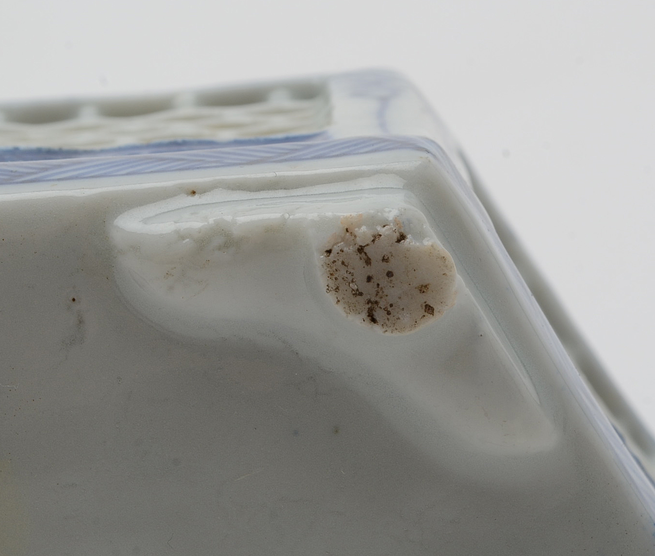 Early 20th Century Chinese Porcelain Hand-Painted Cricket Cage