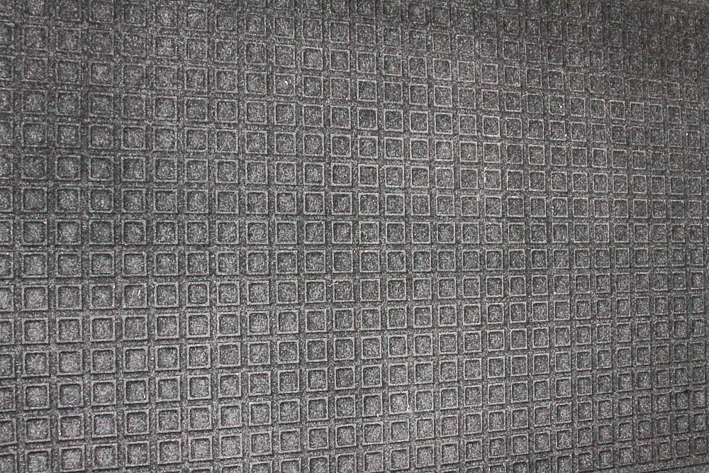 Grey Synthetic Fiber Carpet Mat
