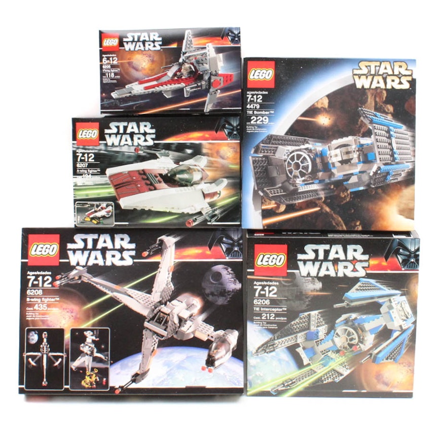 Five Lego "Star Wars" Kits