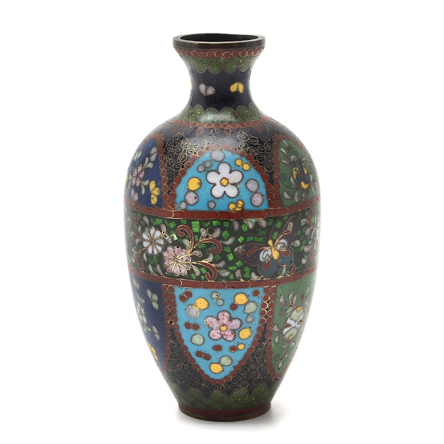 Takahara Komakichi Japanese Cloisonné Vase