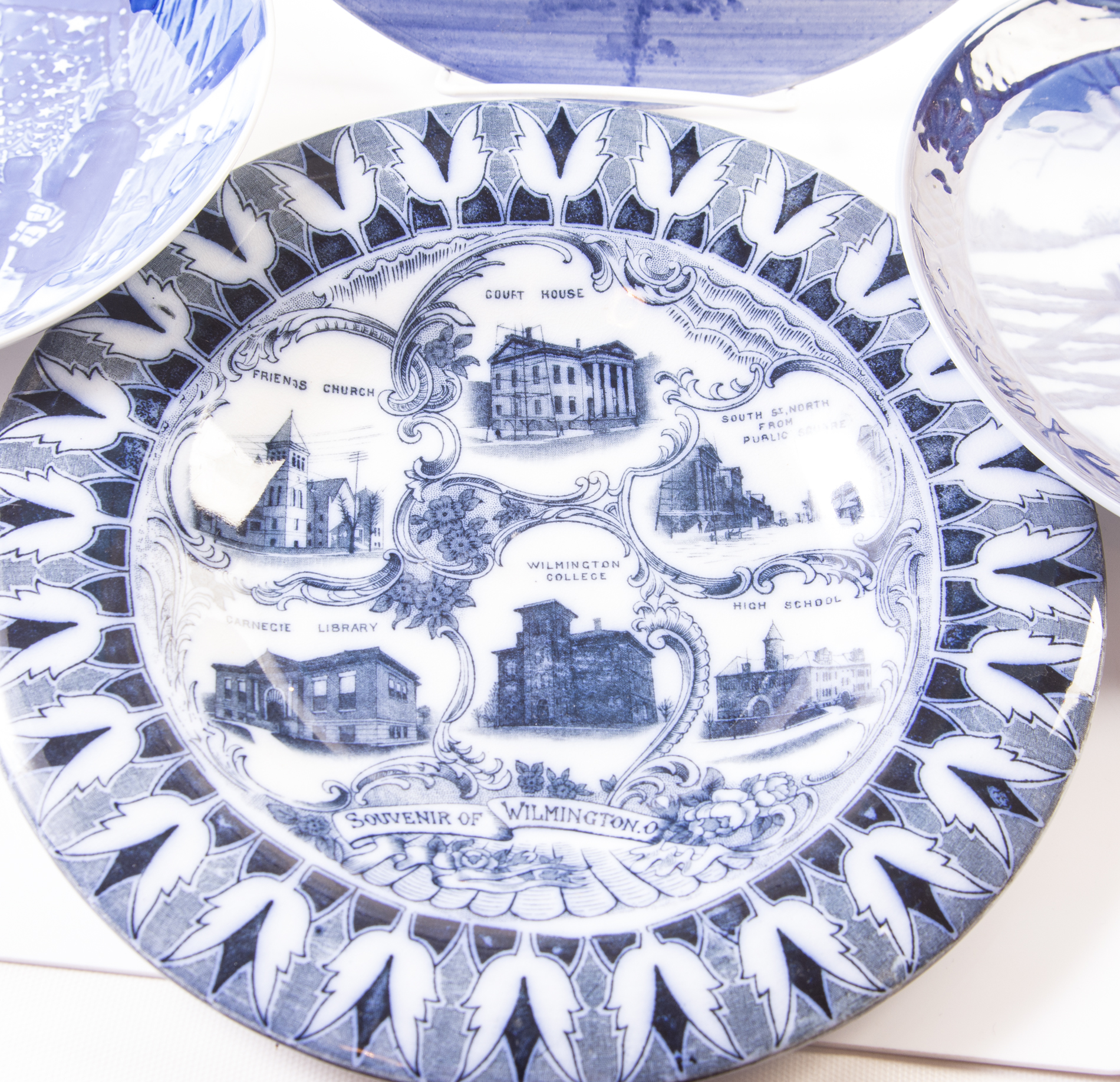 Blue and White Decorative Plates