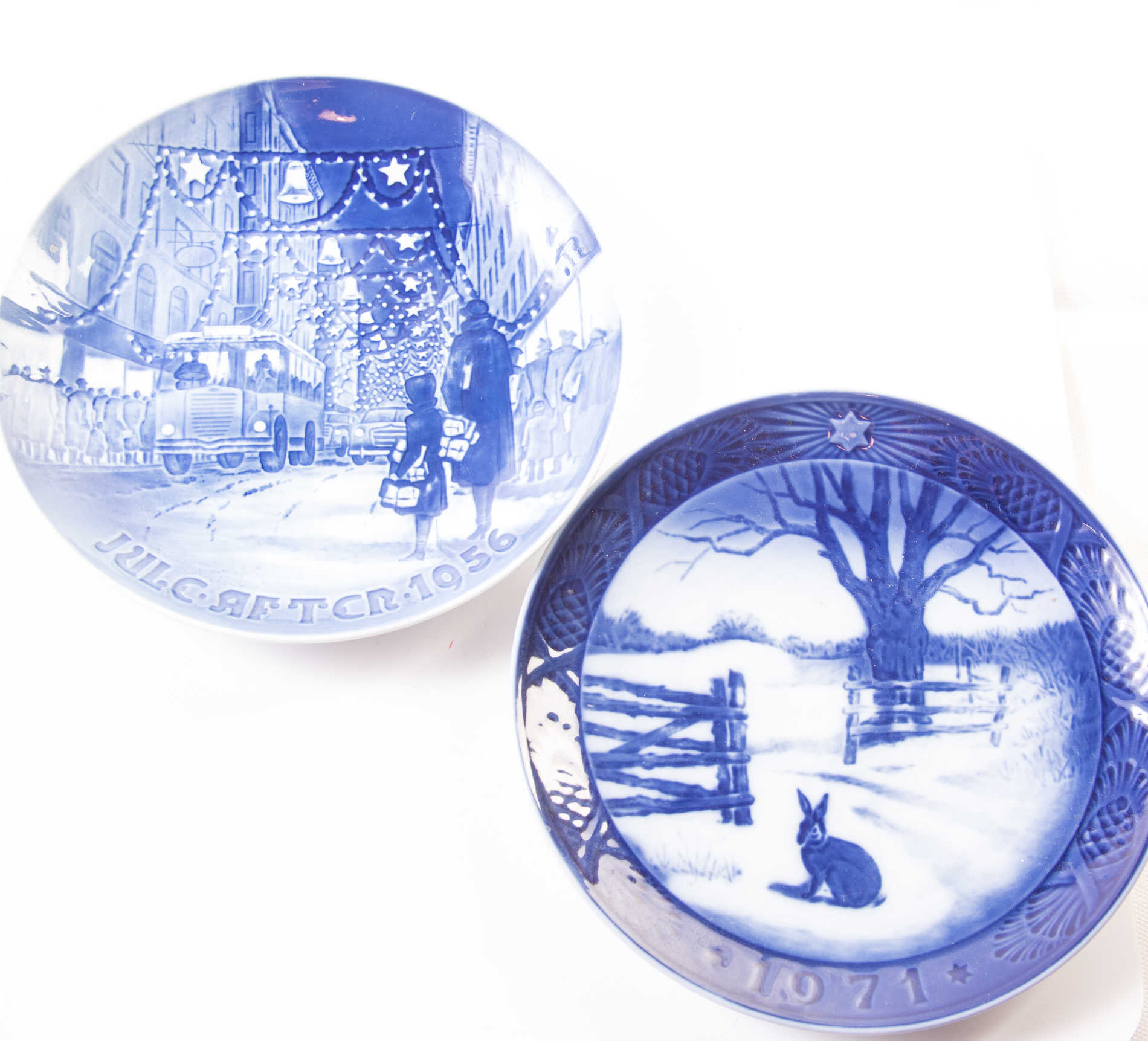 Blue and White Decorative Plates