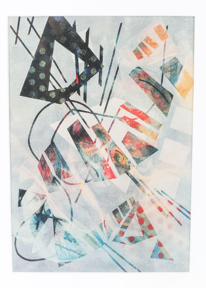Susan Lackey Abstract Offset Lithograph