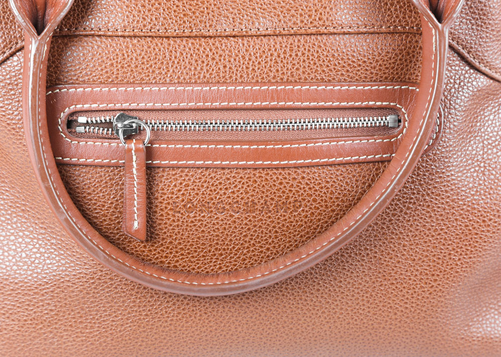 Longchamp Pebble Leather Handbag