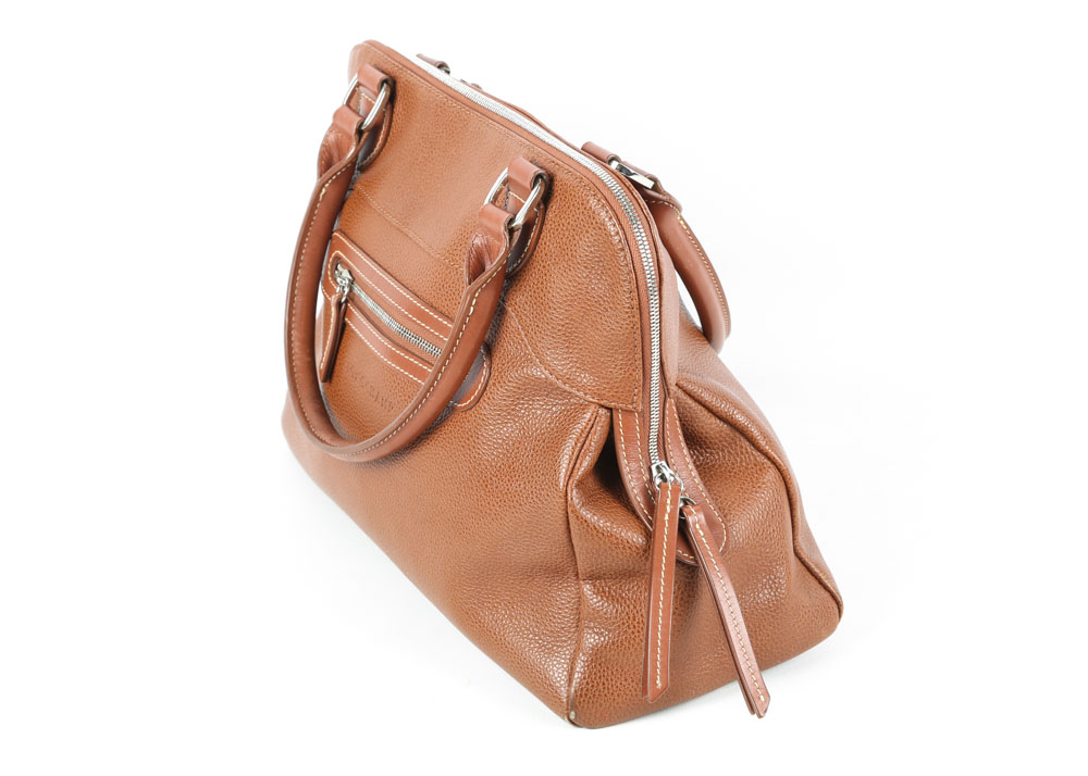 Longchamp Pebble Leather Handbag