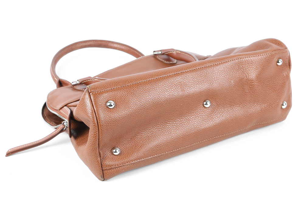 Longchamp Pebble Leather Handbag