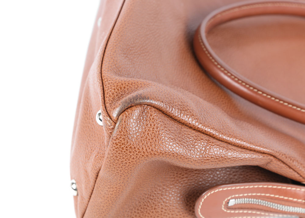 Longchamp Pebble Leather Handbag