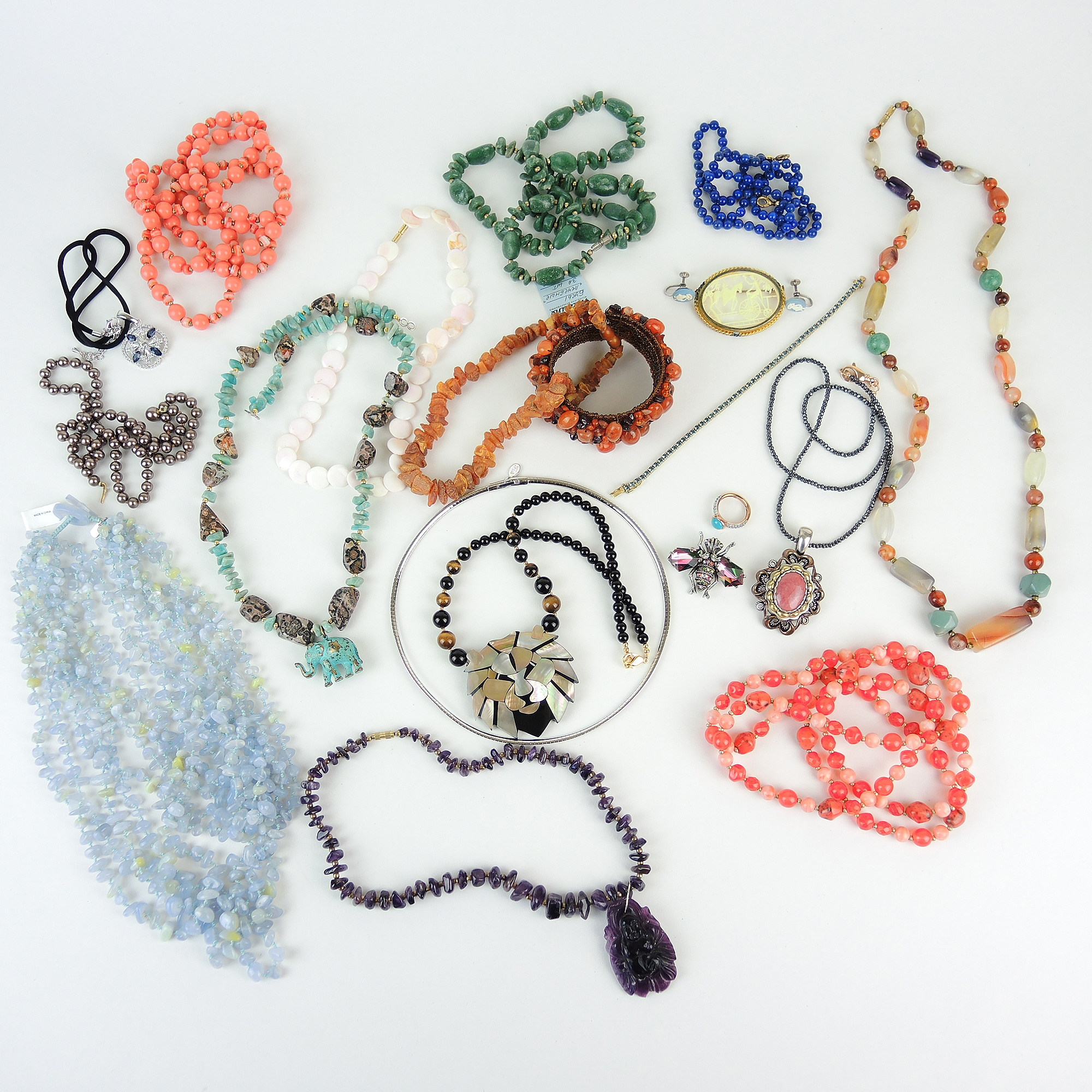 Generous Collection of Beaded and Rhinestone Costume Jewelry