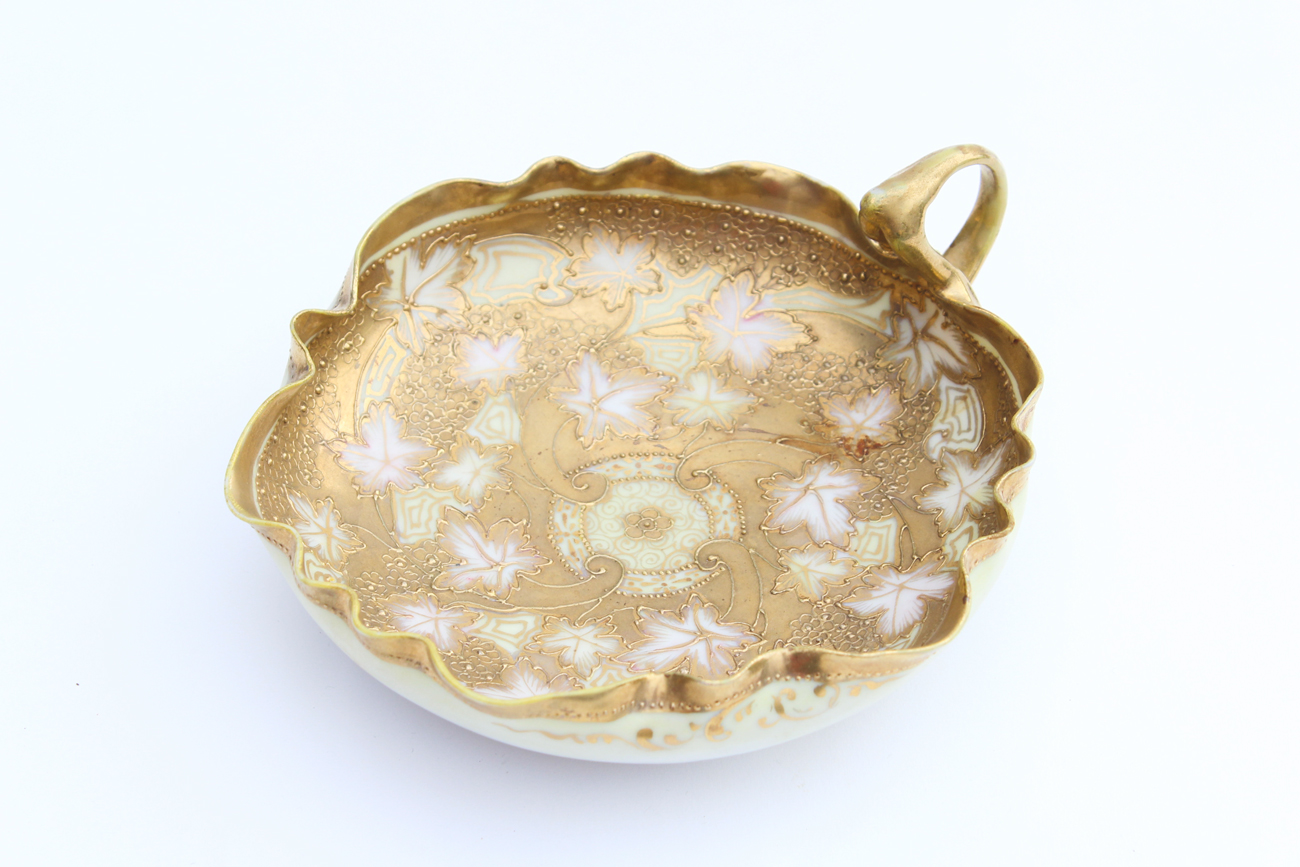 Pair of Hand-painted Nippon Dishes