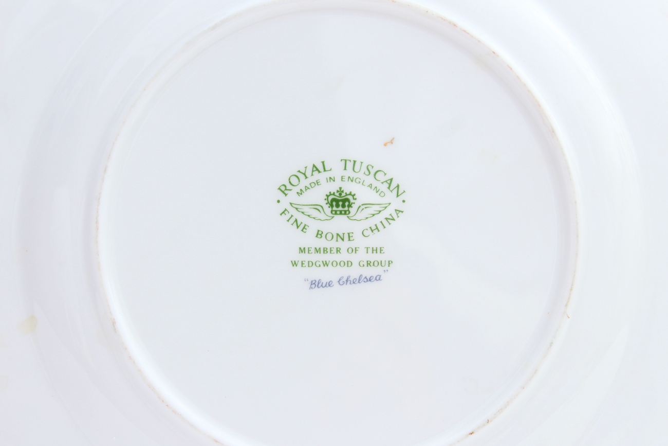 Royal Tuscan "Blue Chelsea" Dishes