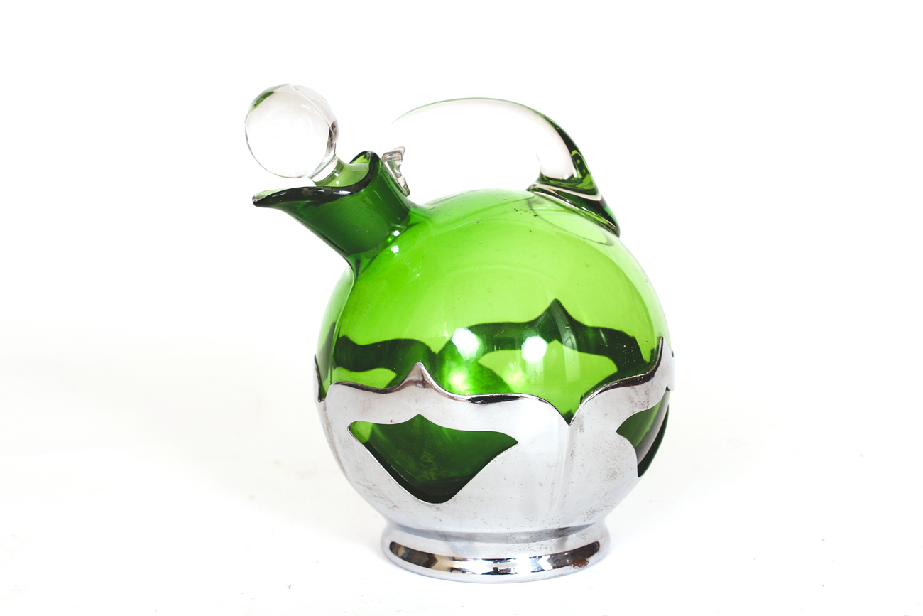 Vintage Farber Bros. Glass Liquor Set