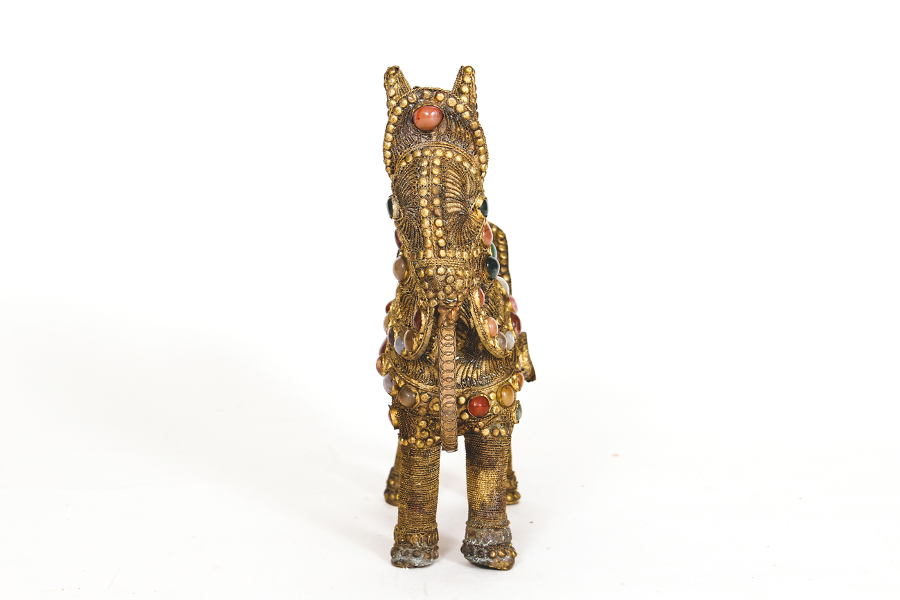 Decorative Brass and Wire Horse