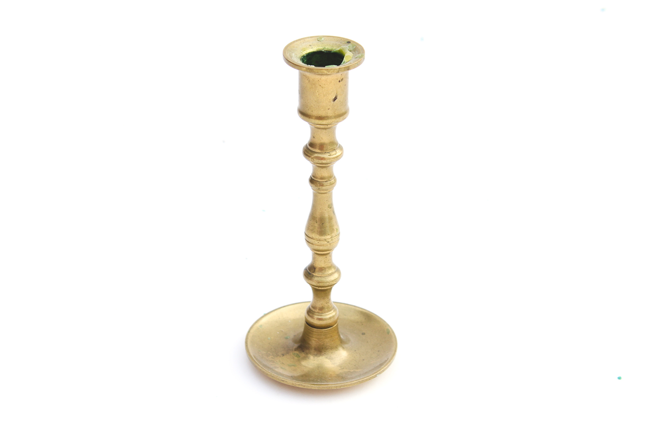 Grouping of Brass Candle Holders