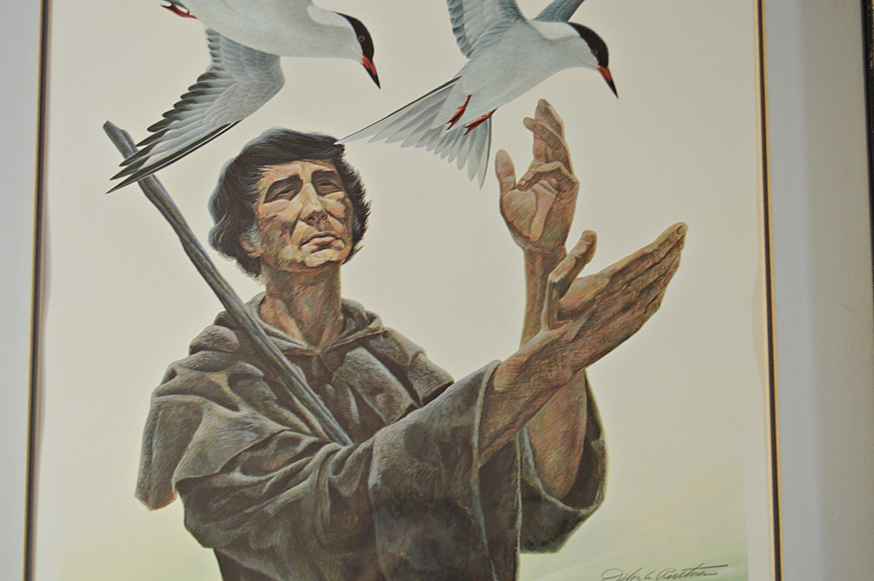 John Ruthven Signed Limited Edition Offset Lithograph "St.Francis of Assisi"