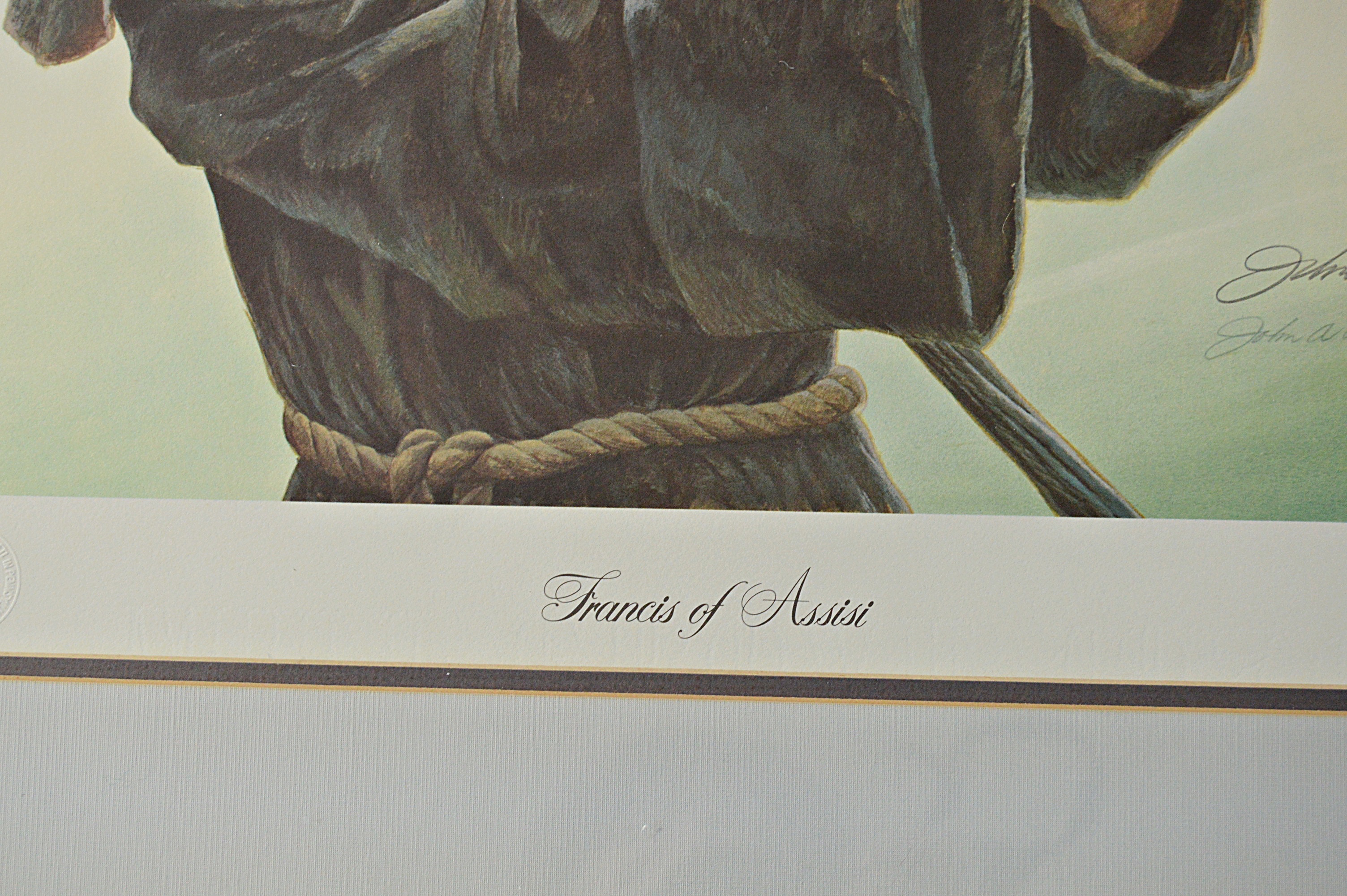 John Ruthven Signed Limited Edition Offset Lithograph "St.Francis of Assisi"