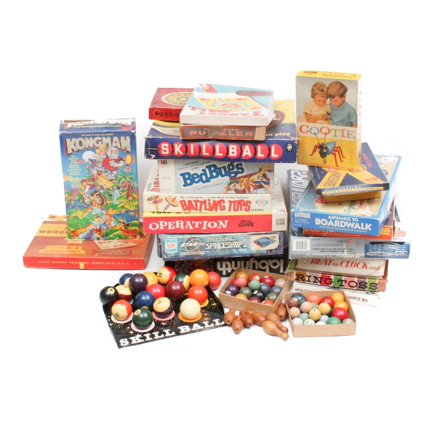 Vintage Board Game and Toy Collection