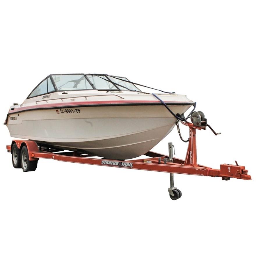 Stratos 2000-XLS Motorized Boat and Trailer