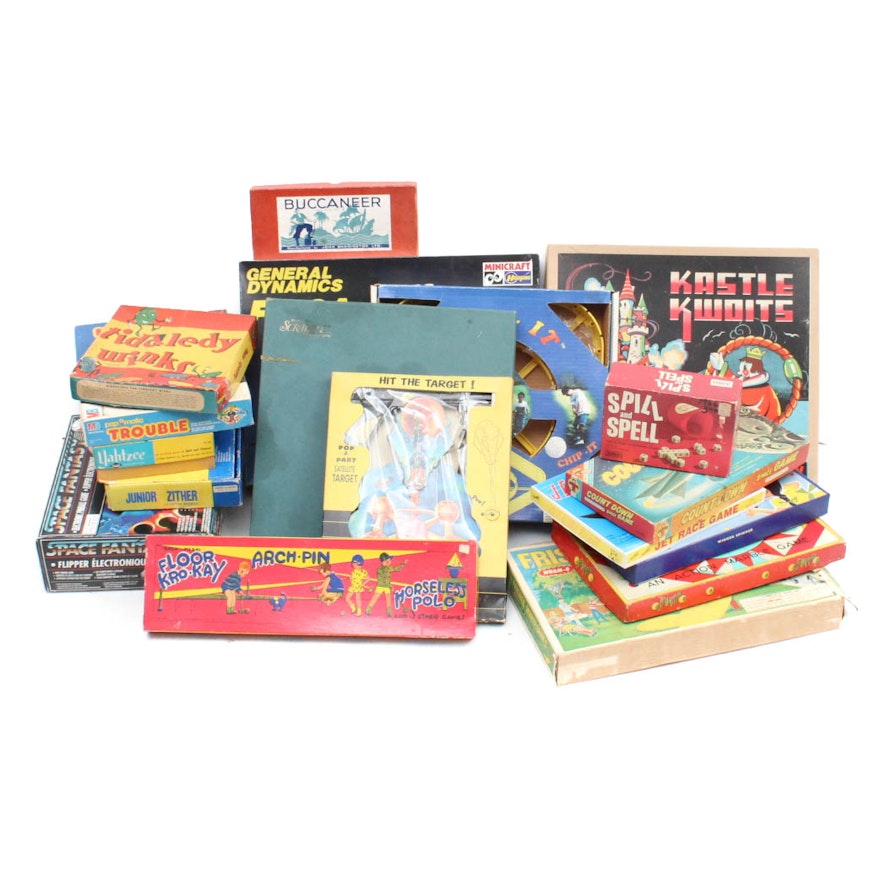 Collection of Vintage Games and Toys