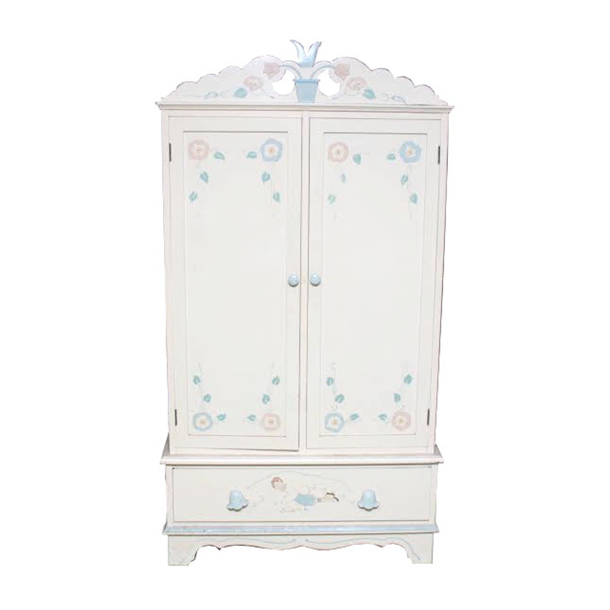 Hand Painted Children's Wardrobe