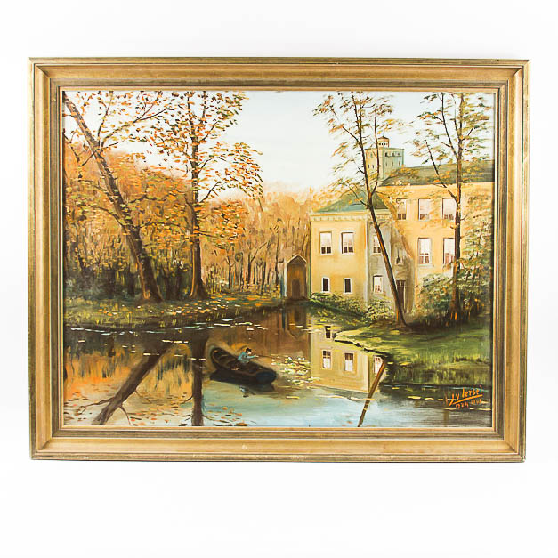 Jan V. Lersel Oil Painting on Canvas