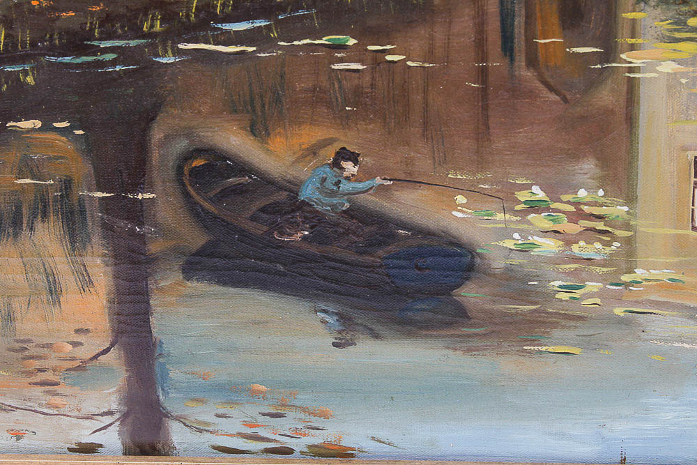 Jan V. Lersel Oil Painting on Canvas