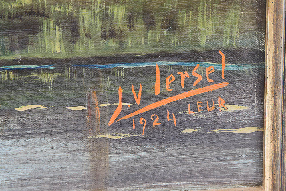 Jan V. Lersel Oil Painting on Canvas