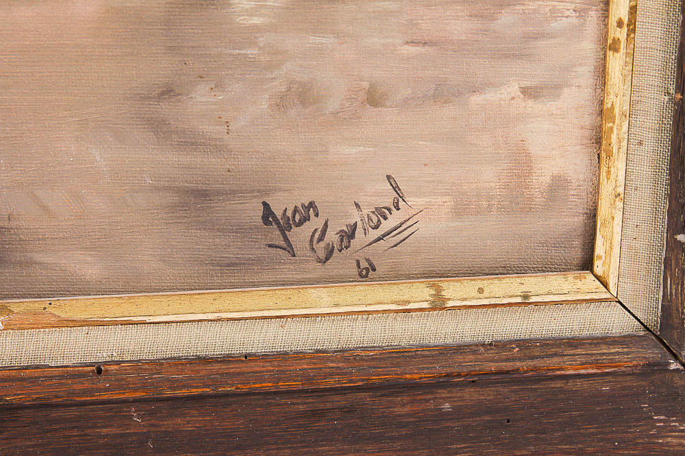 Jean Garland Original Oil Painting on Canvas Depicting Adobe Ruins