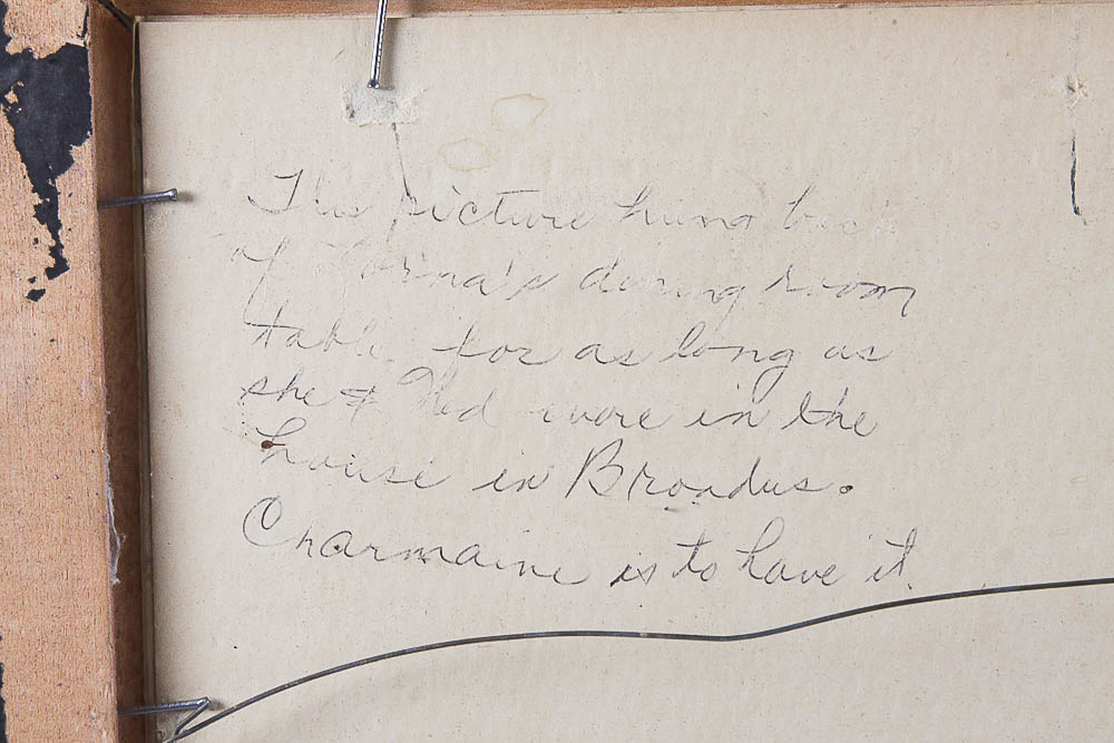 Framed Vintage Offset Lithograph Print on Board